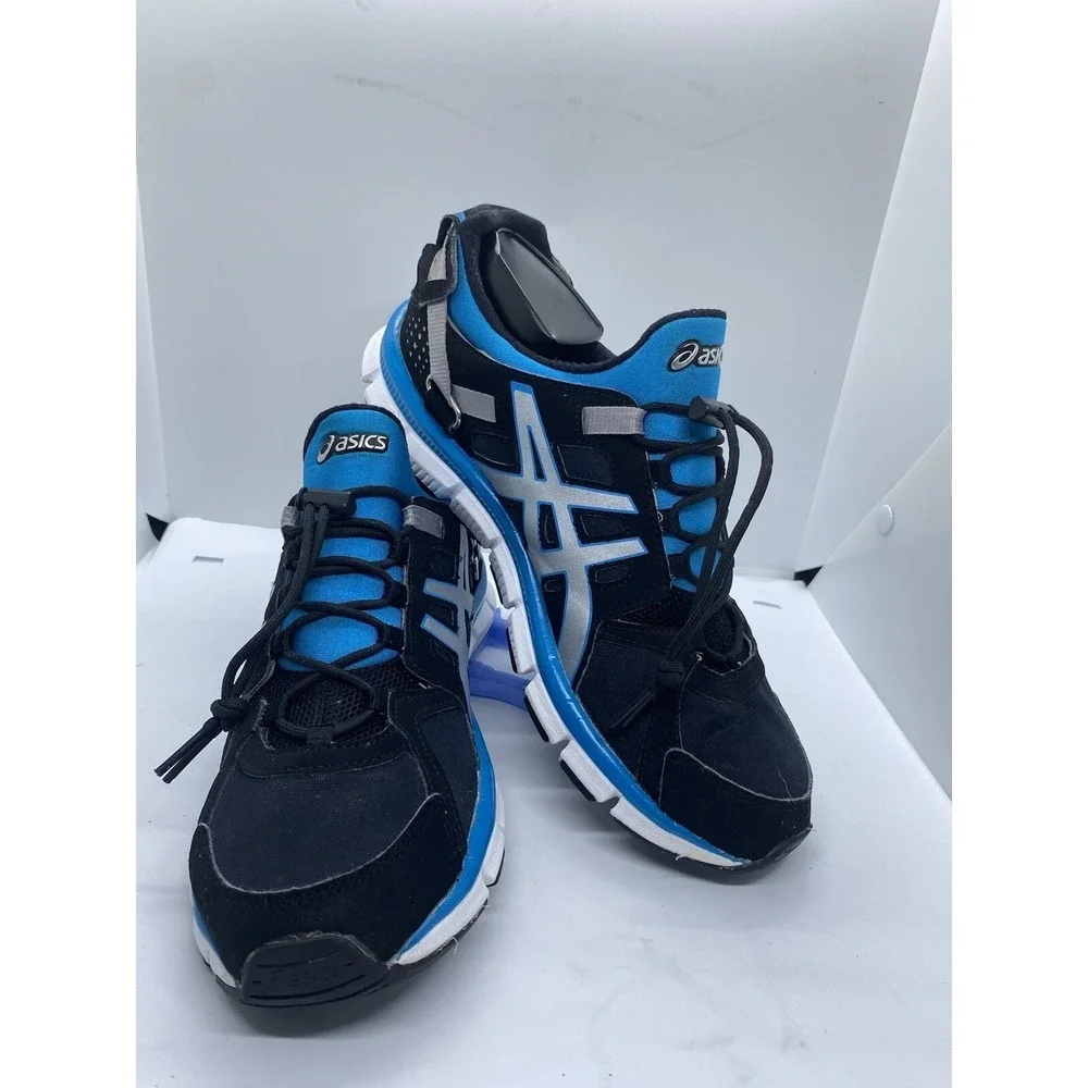 Asics Gel Synthesis Women's Size 9 Running Athletic Shoes, Black/Blue H350L